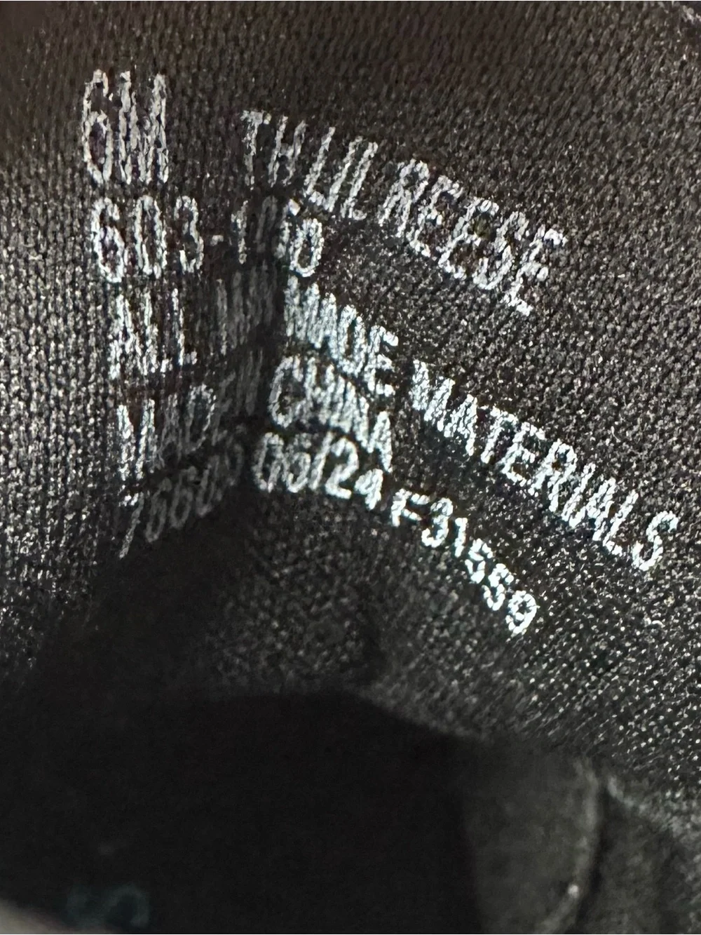 Thereabouts Toddler Girls Lil Reese Black Glittery Combat Boots NWT Size 6